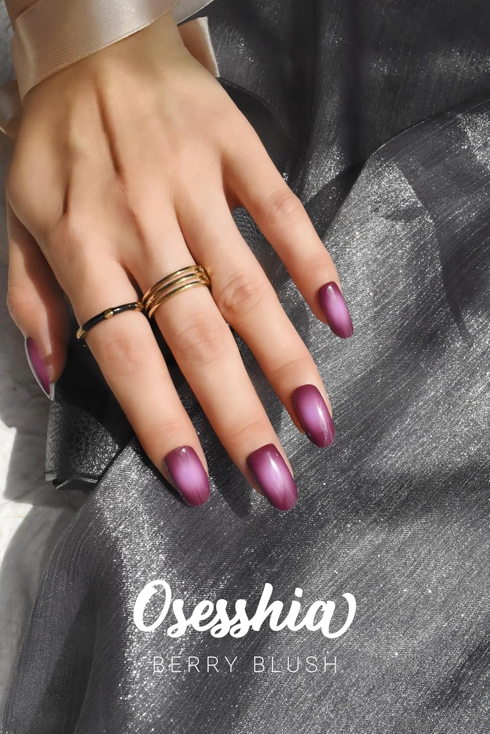 Semi Cured Gel Nail Strip Starter Kit - 60 Nail Stickers, UV Lamp & Tools for Salon Quality Christmas Nails