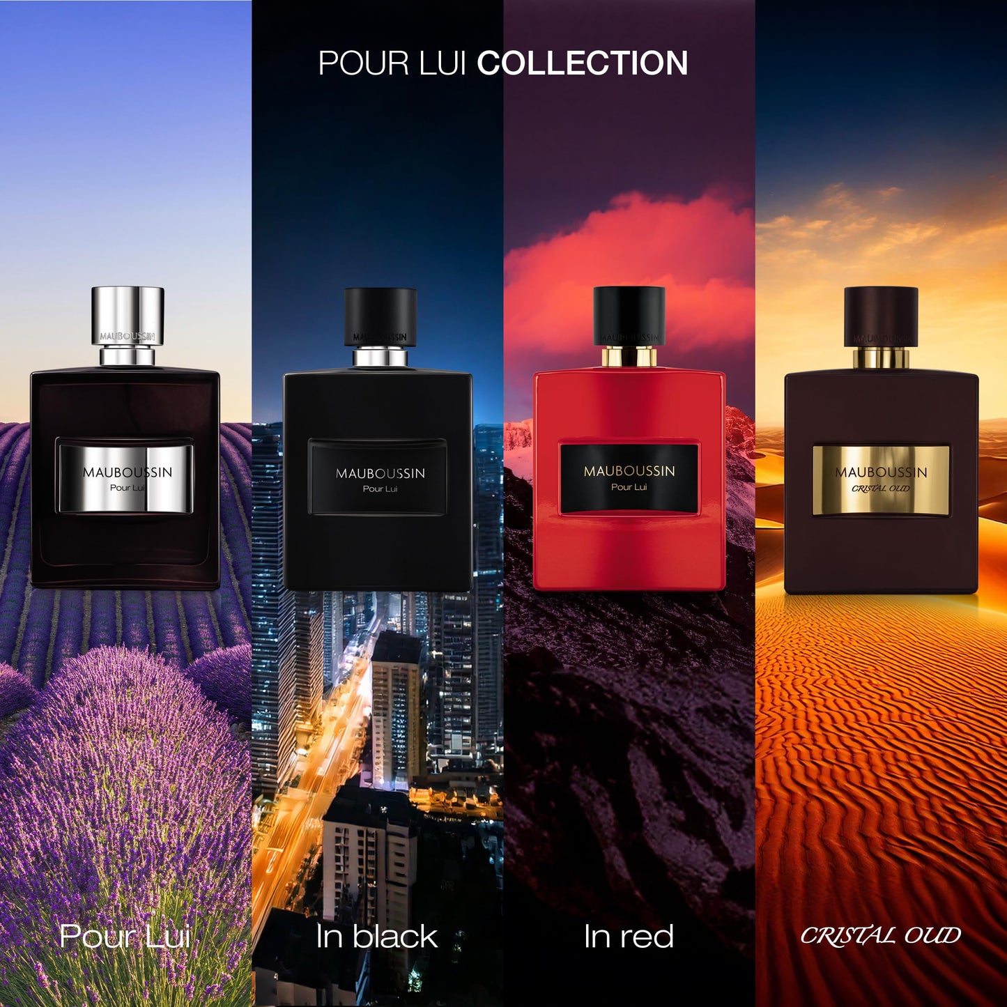 Mauboussin - Pour Lui Cristal Oud 100ml (3.3 Fl Oz) - Eau de Parfum for Men - Oriental Scent