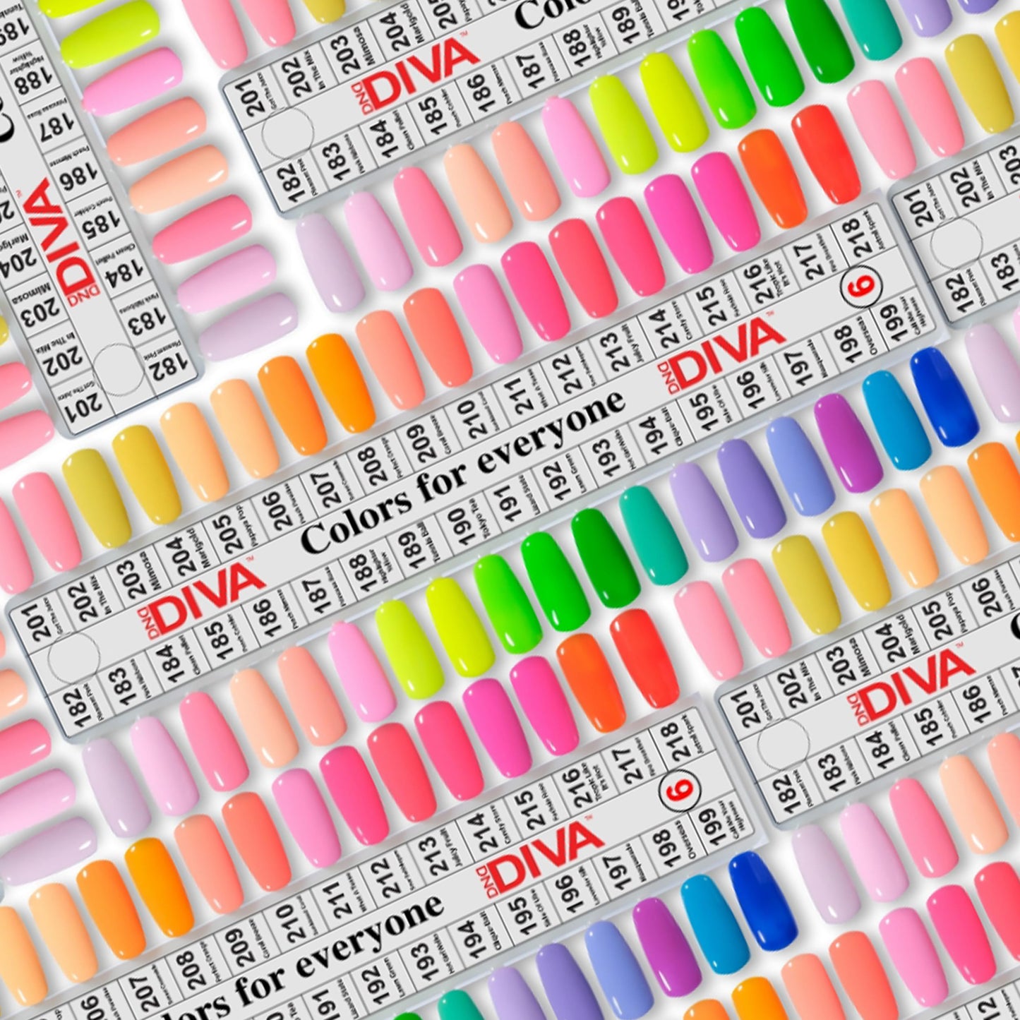 DND Diva Gel Polish Set, First Class Collection, UV/LED Gel Polish and Air Dry Nail Lacquer, Matching Chip-Free Polish Duo, 216 Tropic Like It’s Hot, 0.5 Fl Oz