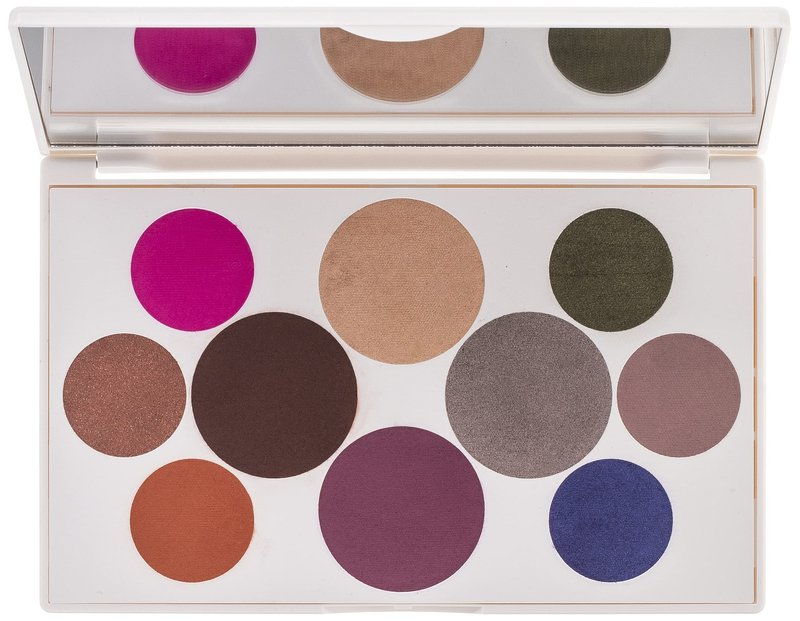 Crayola Beauty - Eyeshadow Palette - 10 Creamy Matte & Metallic Shades - Long-lasting, Blendable, Highly Pigmented Color, Velvety Finish - Talc Free Formula & Vegan Friendly - Tropical - 0.63 Ounce