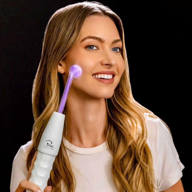 4-Piece Fusion Wand Acessory Set for Nuderma Wands - NuDerma NOT Included - Neon & Argon Fusion Glass applicators for Nuderma – High Frequency Upgraded Fusion Wand Set Compatible with Nuderma Systems