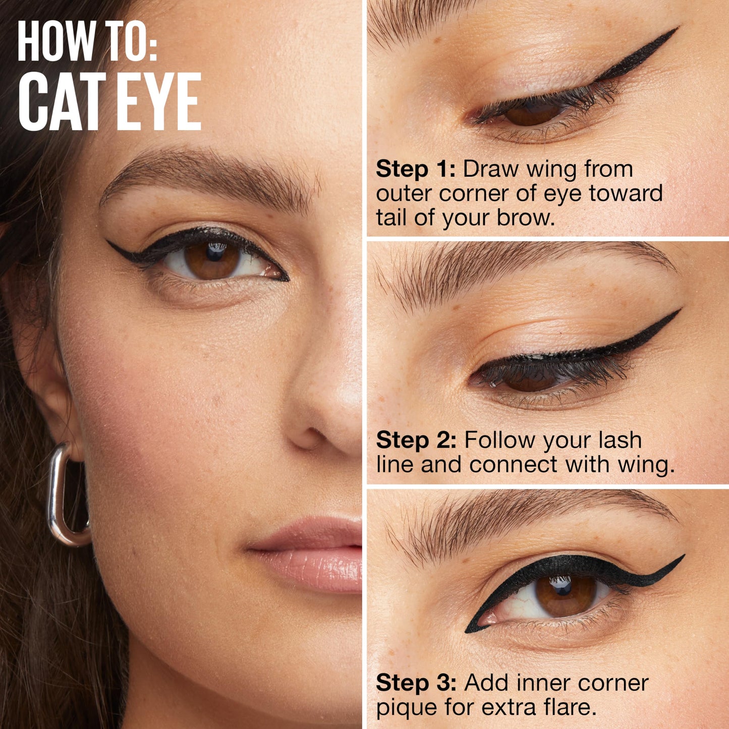 MAYBELLINE Tattoo Studio Dip-Ink Liquid Eyeliner, Waterproof Eyeliner With Up to 24 Hour Wear, Brown Expression, 1 Count