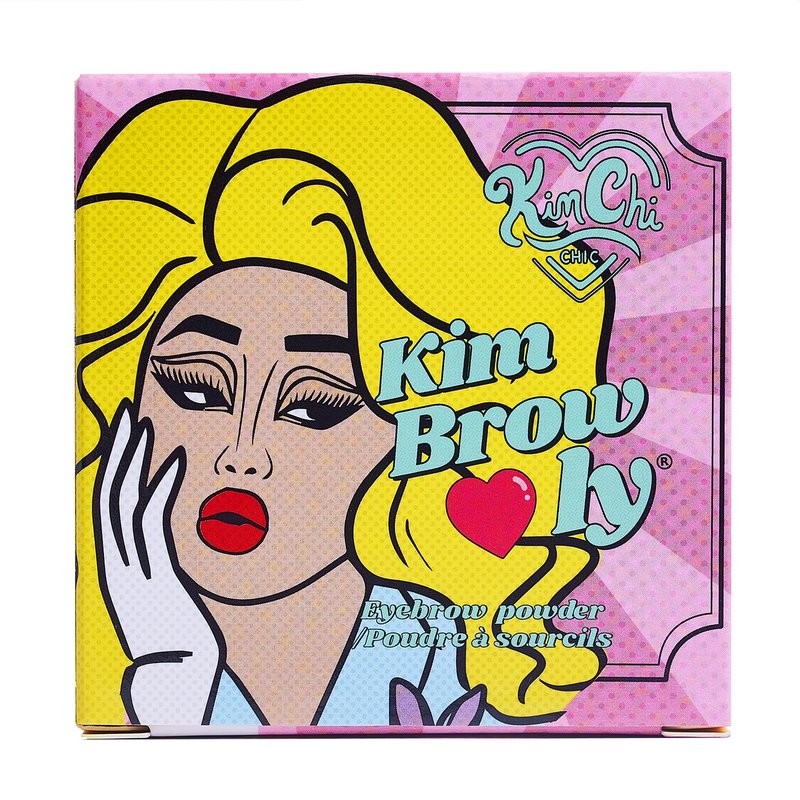 KimChiChic Beauty Kimbrowly Eyebrow Powder Duo with Brow Wax – Natural Looking Brows, 3D Effect, Cruelty Free, Light H 0.27oz