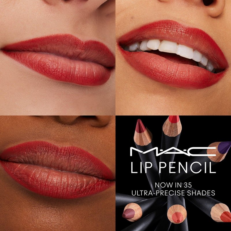 MAC Lip Pencil Lipliner, Chili Rimmed, 0.05 Ounces