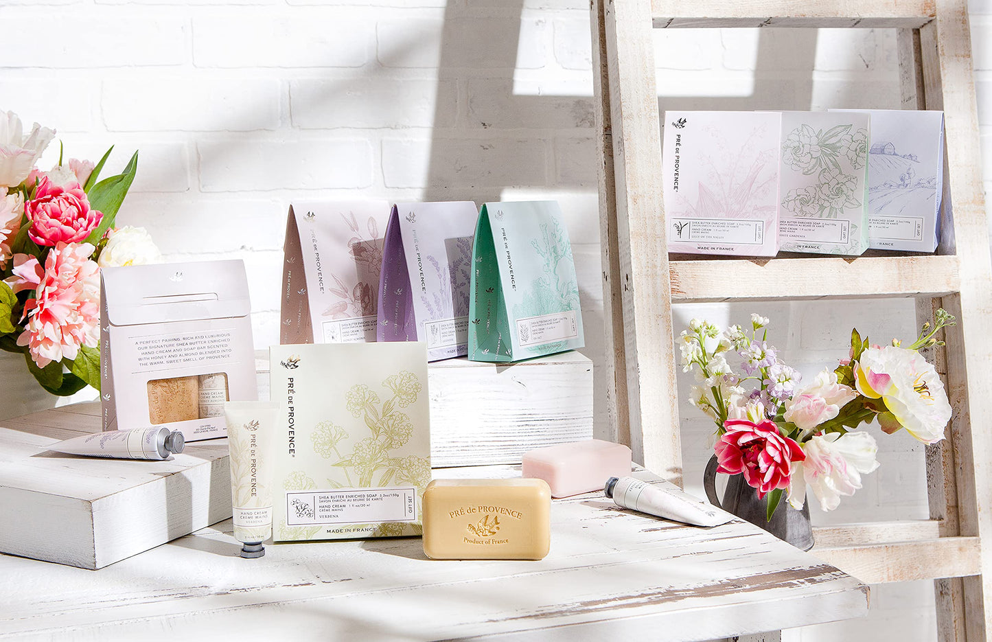 Pre de Provence Gift Set Collection 150 Gram Soap Bar & 1 fl oz Hand Cream, Milk