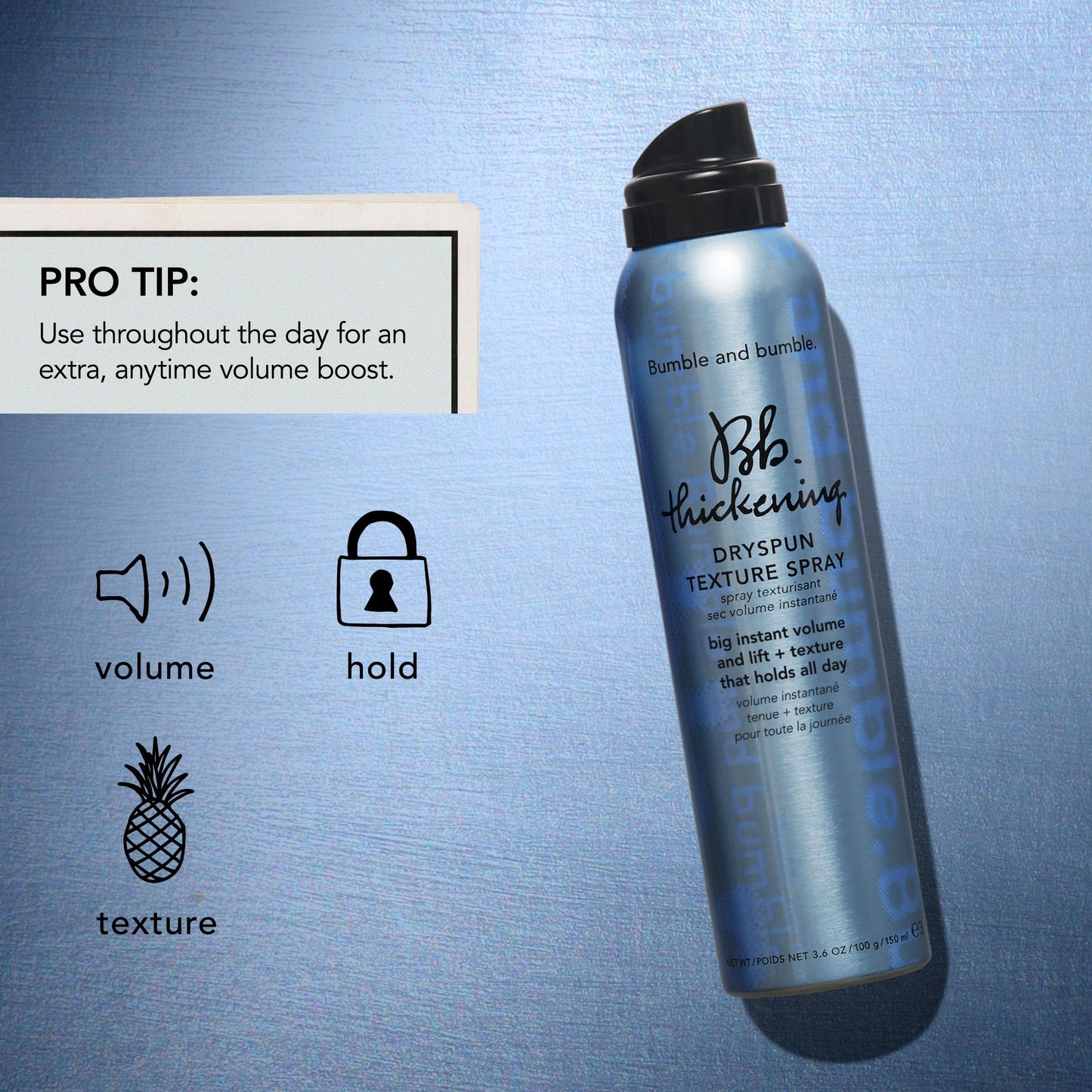 Bumble and bumble. Thickening Hair Volumizing Starter Travel Size Gift Set | Thickening Shampoo, Conditioner + Dryspun Texture Spray | Includes 3 Pieces |For Fine to Medium Hair| Perfect for Gifting