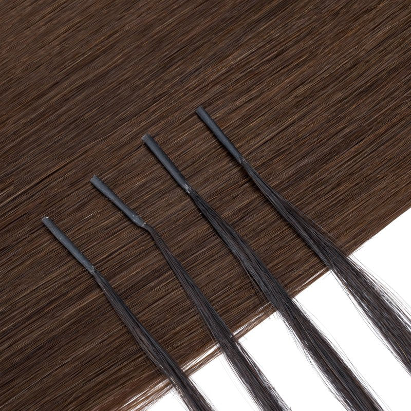 Rich Choices I Tip Hair Extensions Human Hair,100 Strands 0.5g/Strands,100% Real Remy Human Hair Extension Pre Bonded Keratin Stick In Hair Extensions Hair Piece For Women 18 Inch #1 Jet Black