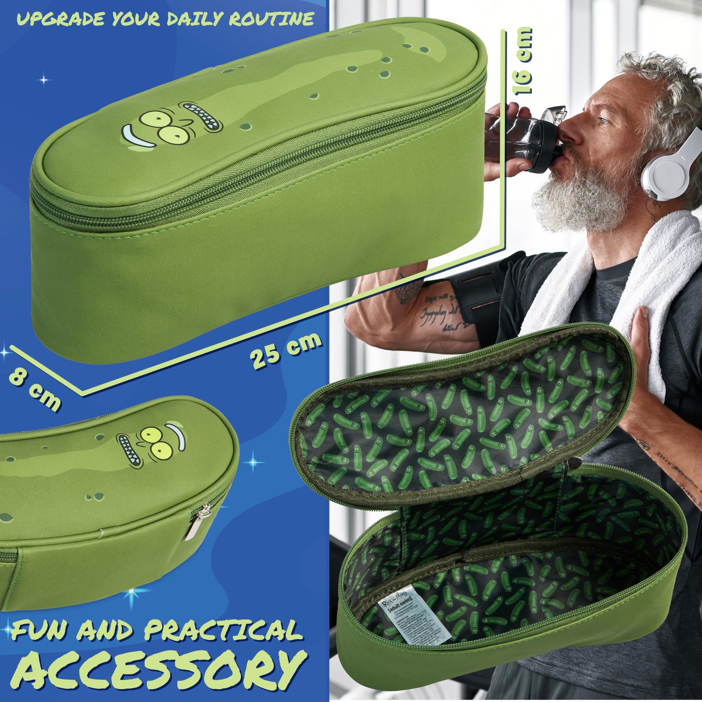 RICK AND MORTY Mens Toiletry Bags Wash Bag Travel Toiletries Bag for Men Teenagers Grooming Travel Gym Gifts for Him