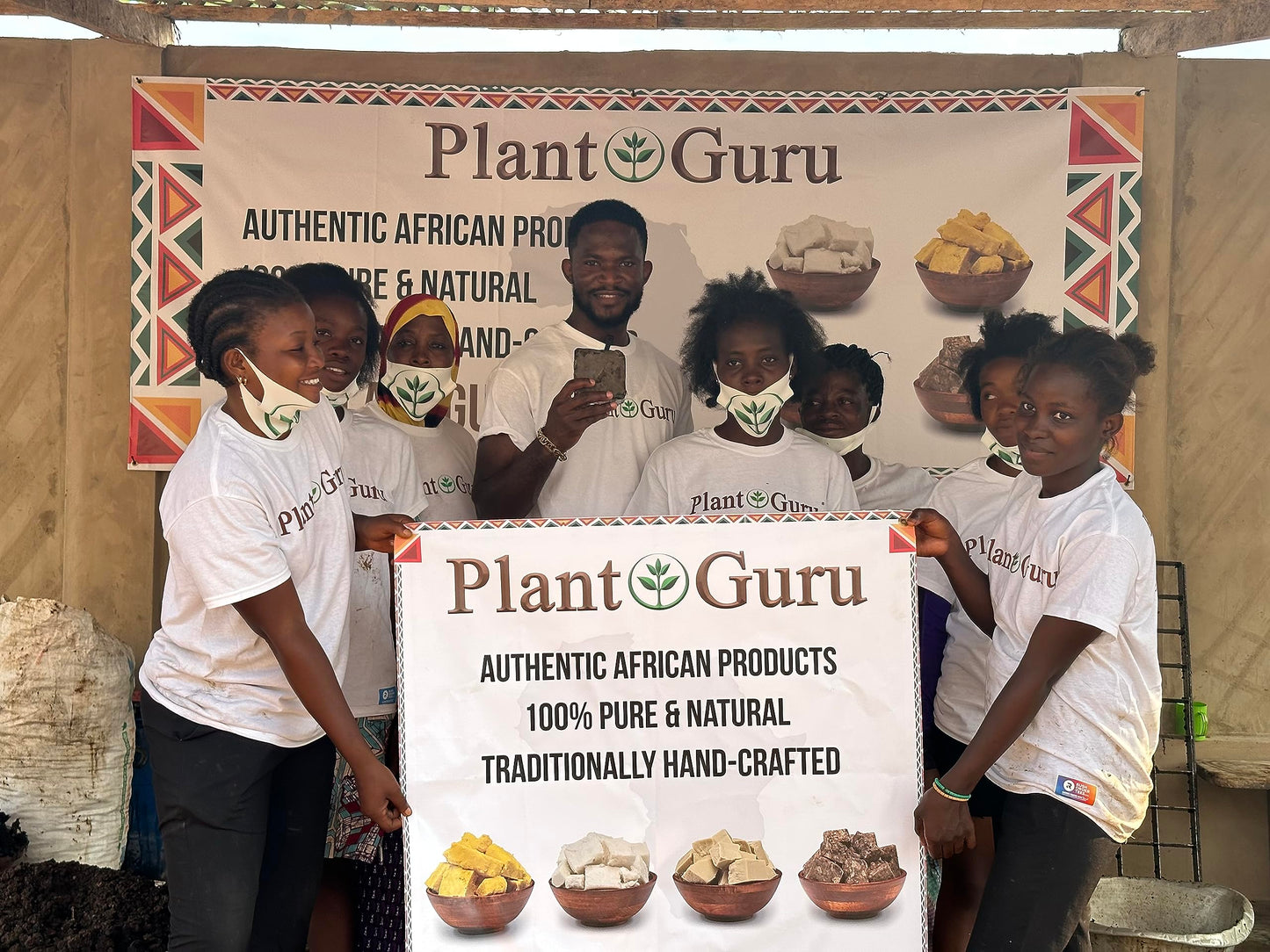 Plant Guru Raw African Black Soap 3 lbs. Bulk Bars 100% Pure Natural From Ghana.