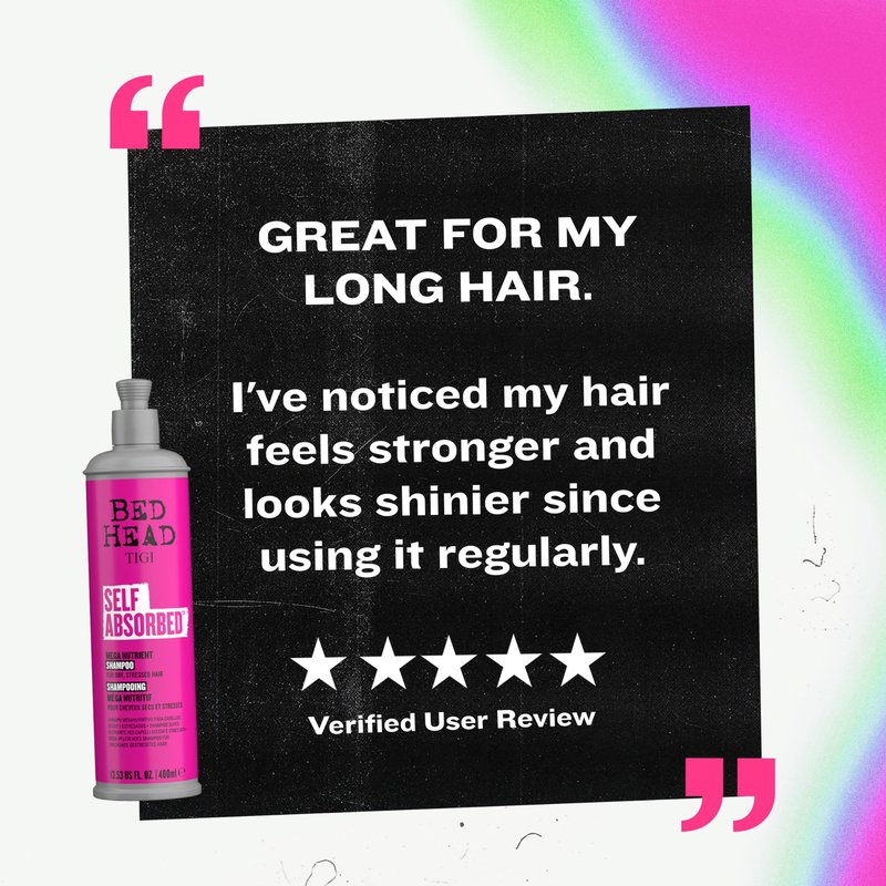 Bed Head by TIGI Self Absorbed Shampoo and Conditioner Set for Dry Hair, Nourishing and Strengthening Frizz Control Hair Care Duo, 25.36 Fl oz, 2 Pack