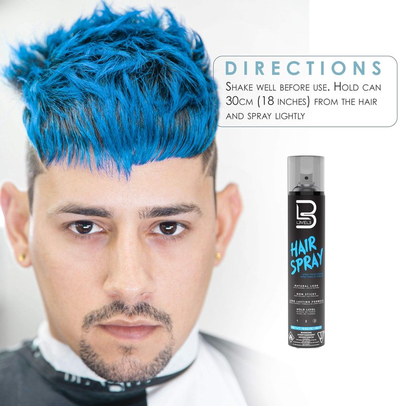 L3 Level 3 Hair Spray - Long Lasting and Strong Hold - Great for Men and Women - Level Three - Suitable for All Hair Types (Hair Spray, 12.95 Fl Oz (Pack of 1)