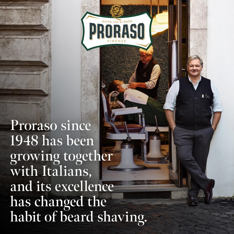 Proraso Cypress and Vetvyer Cologne - Masculine Woody Earthy Eau de Cologne - Bergamot, Cypress, Cedarwood & Vetiver Fragrance for Men - 3.4oz