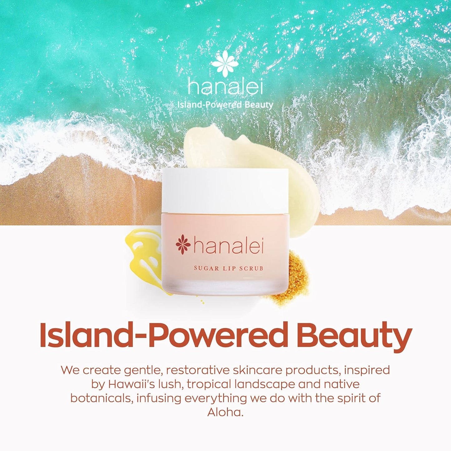 Hanalei Sugar Lip Scrub & Treatment Bundle - Raw Cane Sugar & Kukui Nut Oil | Mauve Pink