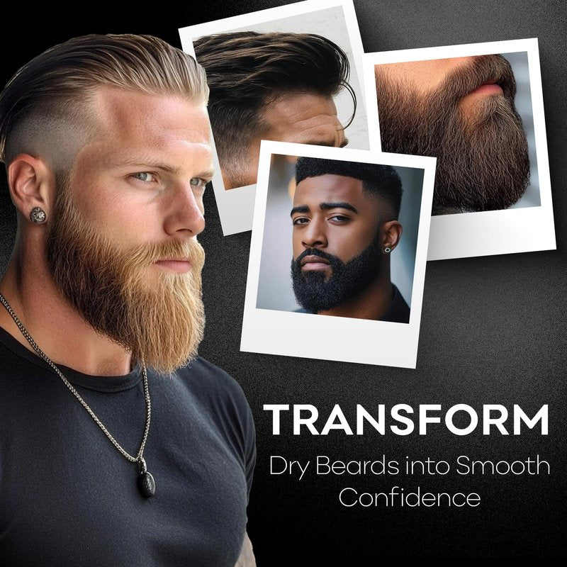 BAHAWAT Hair & Beard Butter for Men Leave-in Conditioner -Tobacco & Vanilla scent - Strengthen & Soften– Made in USA -Organic Natural Ingredients | The Best Beard Butter - 2 oz.