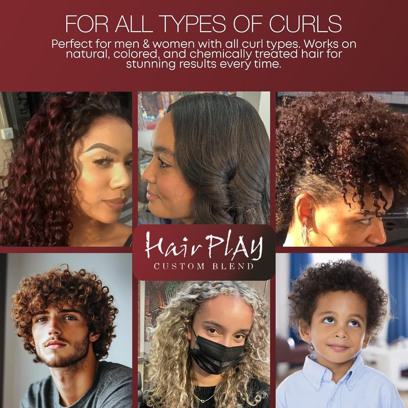 HairPlay Hair Foam Mousse - Medium Hold Curl Defining Foam for Frizz Control | 16 Fl Oz