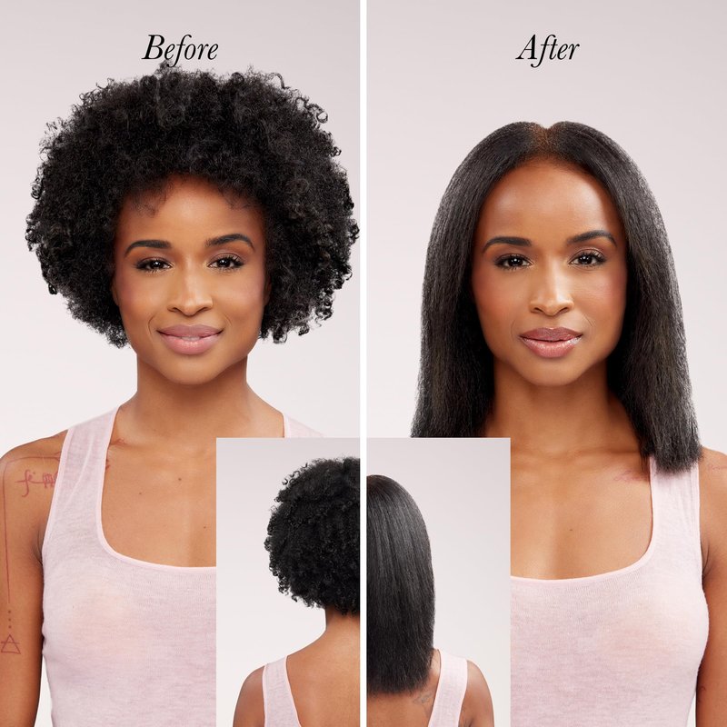 L'ANGE HAIR Mane Pass Straightening Hot Brush | Hair Straightening Brush with Ceramic Bristles & Negative Ion Technology | Adjustable Temp | Auto Shut-Off & Dual Voltage | (Blush)