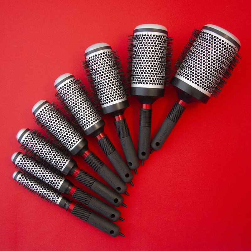 Cricket Technique Thermal Hair Brush #300 0.75” for Blow-Drying, Curling, and Styling – Heat-Retaining Barrel with Anti-Static Tourmaline Bristles, Round Thermal Brush, Not Electric, All Hair Types