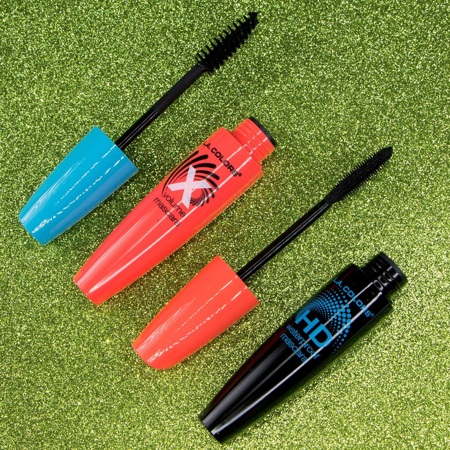 L.A. COLORS HD Waterproof Mascara, Very Black CMS522 (Pack of 2)