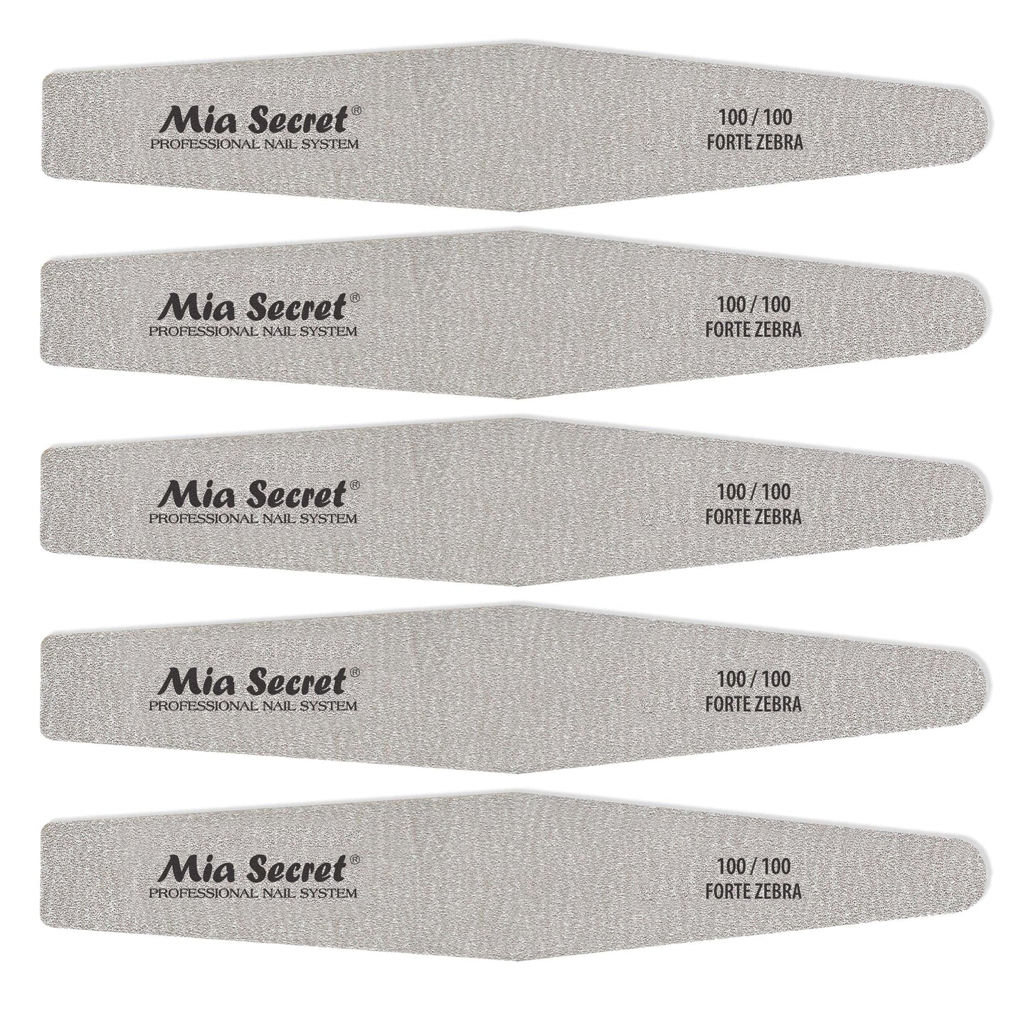 Mia Secret Forte Zebra Diamond Nail File (Pink Center, 5)