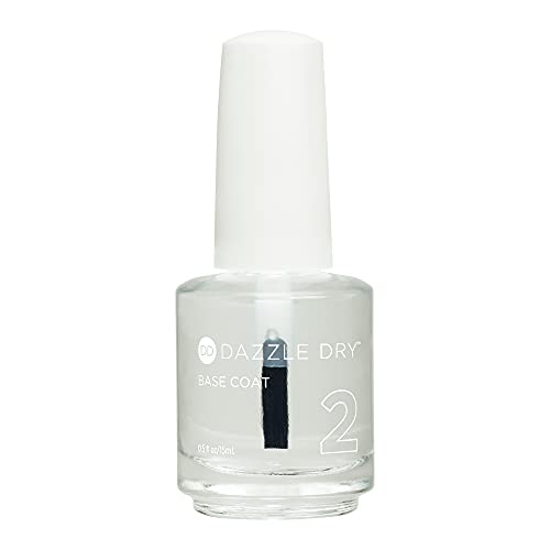 Dazzle Dry Base Coat - Step 2 ? A Fast-Drying clear coat - Long-Lasting Nail Polish Base Coat for Non-Toxic Manicures (0.5 fl oz)