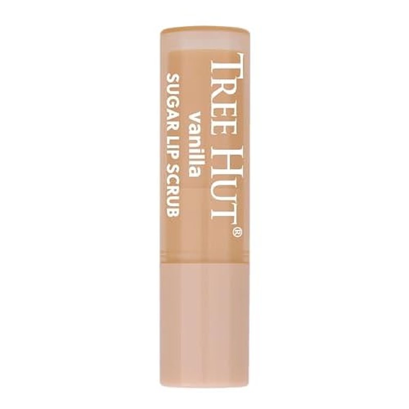 Tree Hut Vanilla Lip Scrub Stick, Gentle & Nourishing Lip Exfoliator with Shea Butter, Hydrating Sugar Scrub for Smooth, Soft Lips, Holiday Gift & Stocking Stuffer, 12 oz