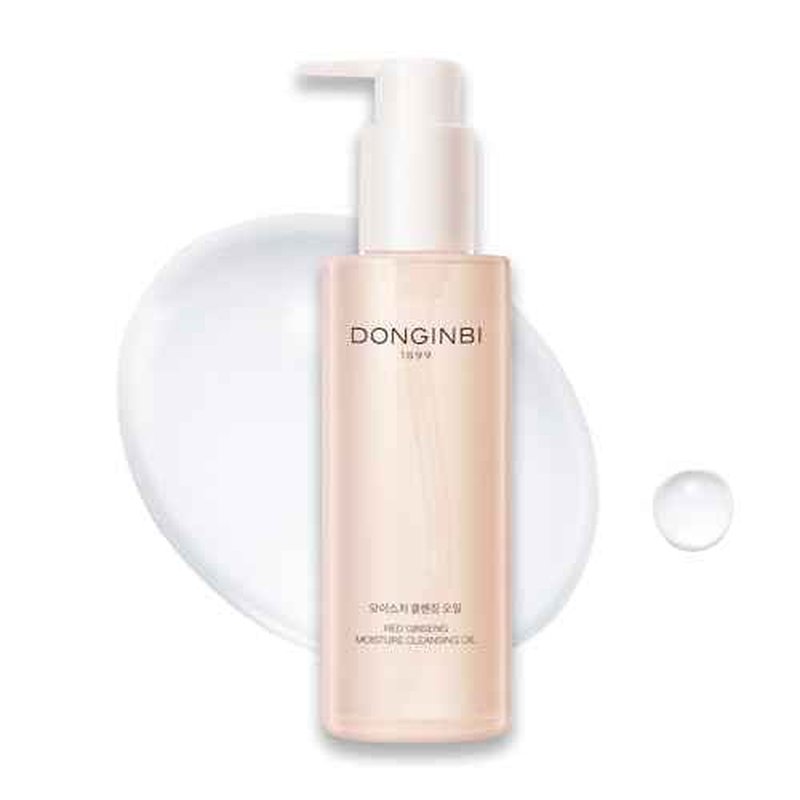 Donginbi Red Ginseng Moisture Cleansing Oil - New Years Gifts for Women, Mild, Non-Greasy, Hypoallergenic Korean Skin Care, Remove Thick Makeup, Face Cleanser with Natural Ingredients 6.7 floz / 200ml