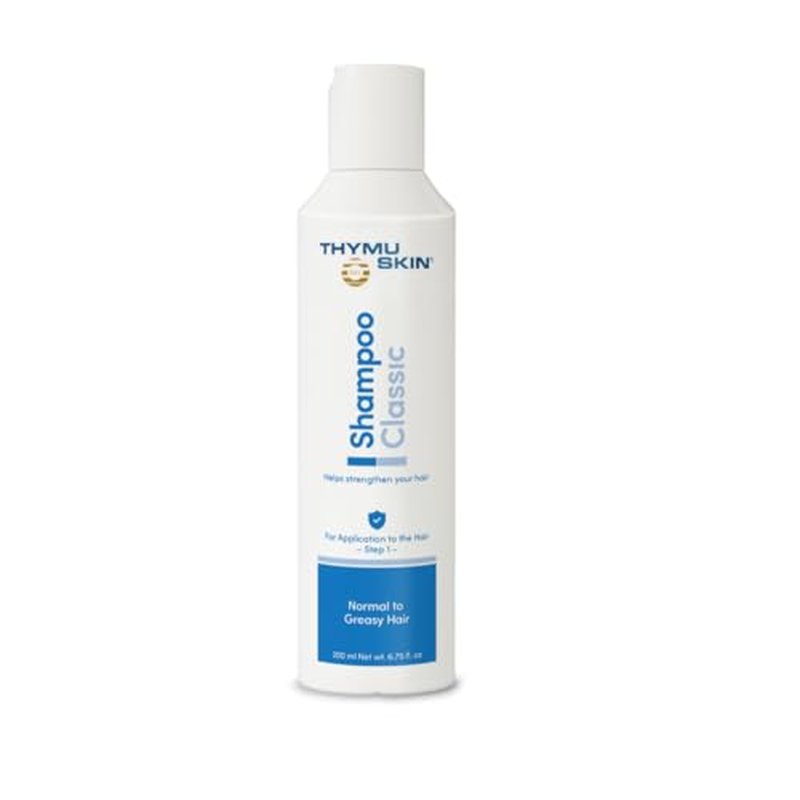THYMUSKIN Classic - Hair Care Peptides Shampoo (Step #1) for Hair Growth Due to Hair Loss - for Normal to Oily & Greasy Hair and Scalp Condition