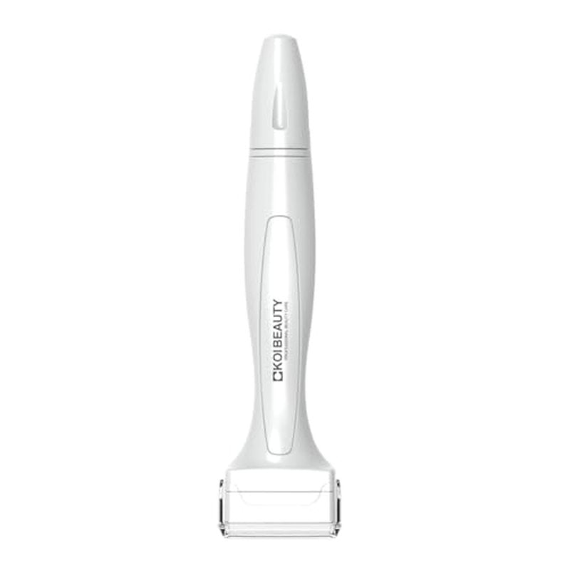 Titanium Microneedle Derma Roller - Stamp Alternative - Microneedling Micro Needling for Face Body Scalp - Microneedling Roller for Men and Women - White