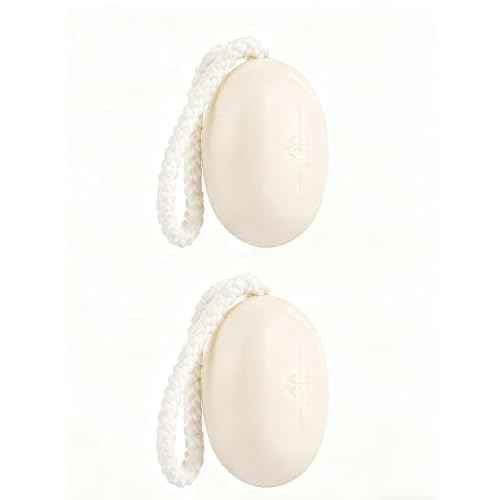 Natural Men Bar Soap, 2pcs Soap On a Rope Set for Face Body Hair Bath Soap about 7 Ounce each.foreverLily