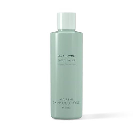 Clean Zyme - Exfoliating Face Cleanser with Proteolytic Enzymes (Papain from Green Unripened Papaya) - Cruelty Free - Made in The USA - 6 fl oz