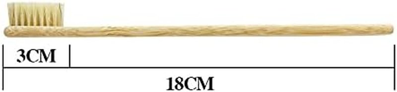 Natural Bamboo Toothbrush Set - Eco-Friendly Biodegradable Boar Bristles | Pack of 12
