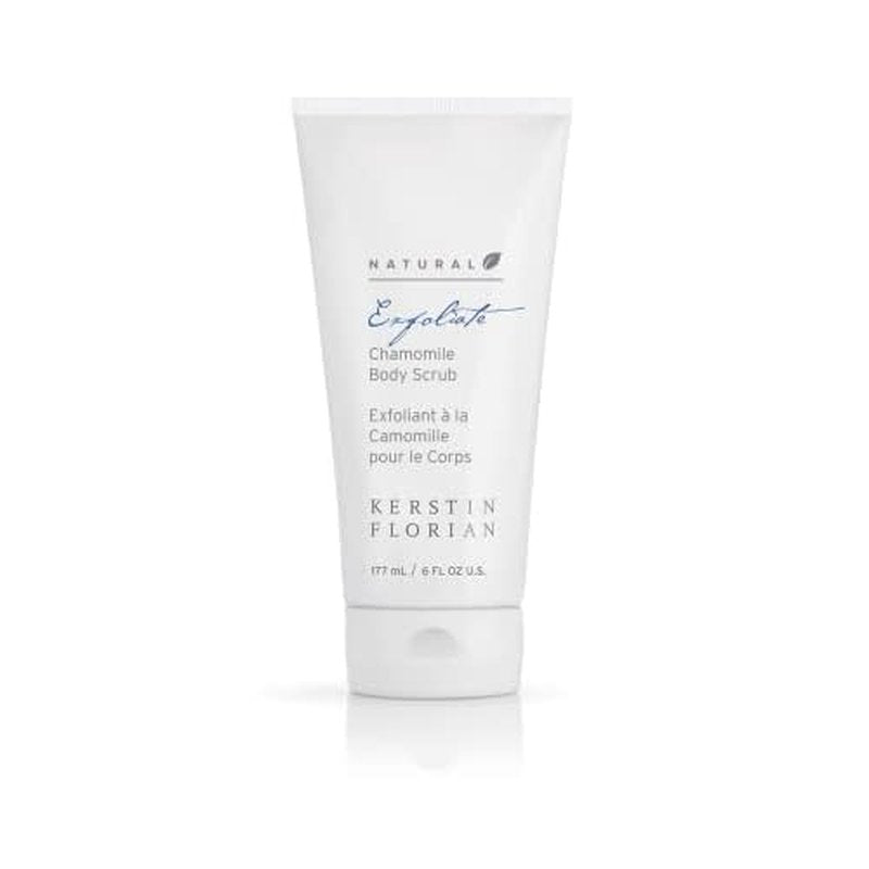 Kerstin Florian Natural Chamomile Body Scrub | Exfoliating Body Wash for Smooth Skin | Gentle Buffing Grains Reveal Skin's Natural Glow | Organic Bath and Shower Skincare | 6 fl oz