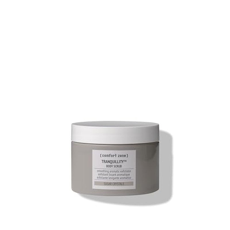 [ comfort zone ] Tranquillity¢â Body Scrub, Soothing Aromatic Gentle Exfoliator Enriched with Sugar Crystals and Amaranth & Almond Essential Oils, for an Instantly Smoother and Softer Skin, 10.06 Oz.