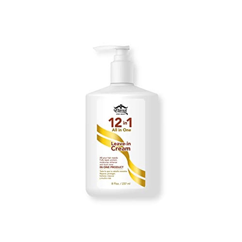 Eternal Spirit Beauty Pro Hair Treatment Bundle: 16 oz Shampoo, 16 oz Conditioner, 8 oz Leave-in Cream with Swiss Stem Cells, and Free Round Brush