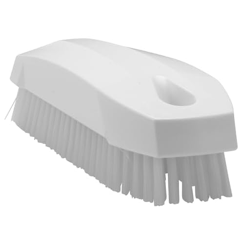 Vikan 64405 Brush,Nail,Stiff,PP/PBT,White