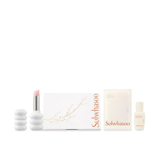 Sulwhasoo Glowing Lip Balm - Korean Anti-Aging Lip Treatment Balm, Nourishes, Hydrates, Naturally Plumps & Visibly Smooths Lip Winkles, Smooths Dry, Flaky Lips - 0.1 oz.