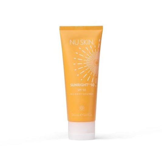 Nu Skin Sunright¢ç Face & Body Sunscreen SPF 50 | Broad-Spectrum UVA/UVB Protection | Non-Greasy & Water-Resistant Formula | Antioxidant-Infused | 3.4 fl. oz.