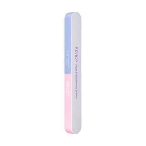 Revlon Shape 'N' Buff Nail Buffer Block, All-in-One Manicure Tool for Shaping & Shining Natural Fingernails, 1 Count