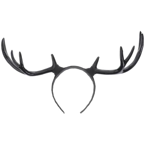 Reindeer Antlers Headband,Deer Antlers Headband,Women Hairbands, Horn Ear Long,Elk Hair Crown Hair Hoop Headpiece for Halloween Cosplay Party Birthday Christmas Costume