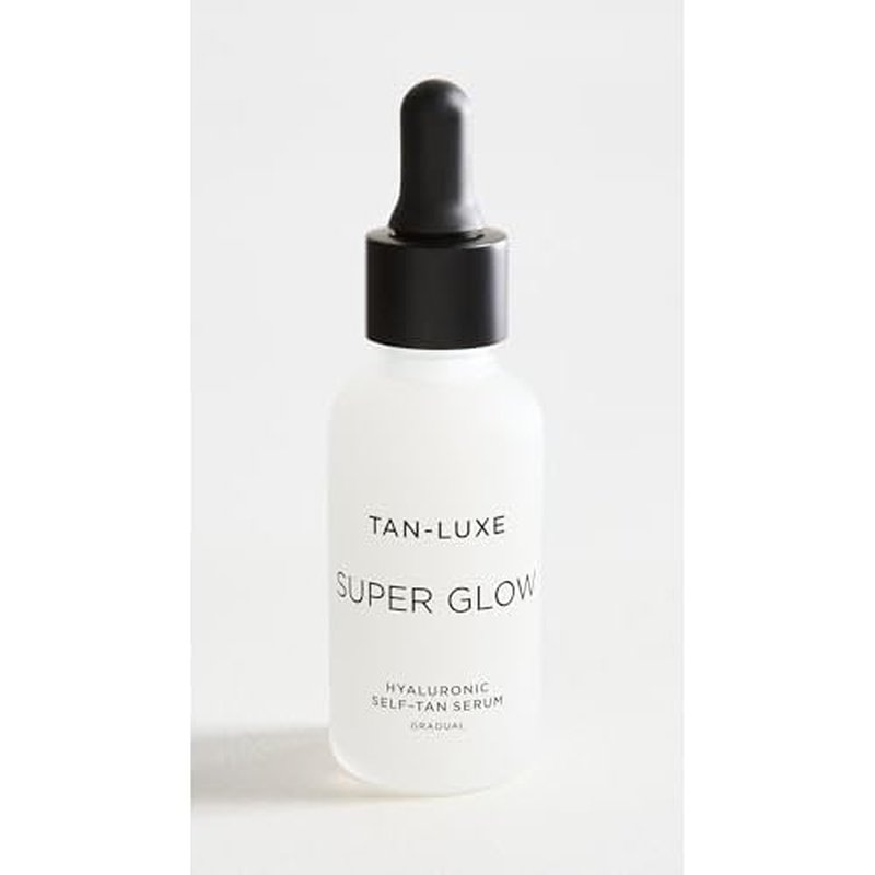 TAN-LUXE SUPER GLOW Self Tan Serum Gift Set, (10 ml) Daily Gradual Fake Tanning Skincare, Cruelty Free & Vegan