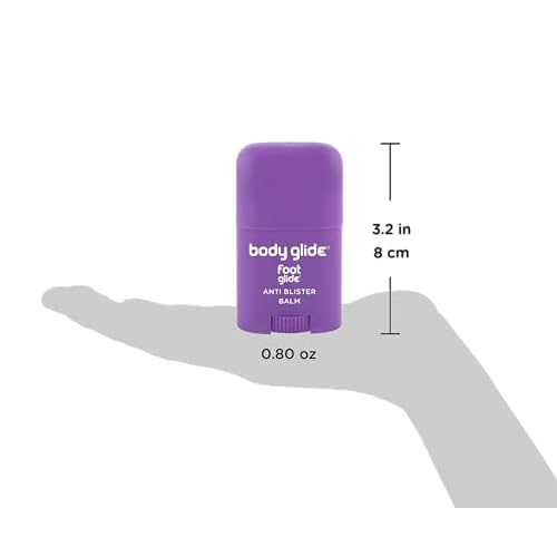Body Glide Foot Glide Anti Blister Balm | blister prevention for heels, shoes, cleats, boots, socks, and sandals | Use on toes, heel, ankle, arch, sole and ball of foot | 0.8oz