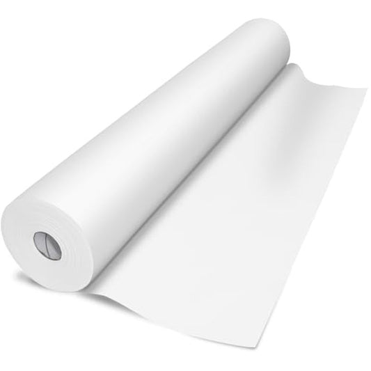 Disposable Massage Table Sheets 6 Rolls 30 g/m2 Waterproof Thick Non Woven Bed Sheets ,71 x 31.5 inches, 50 Sheets per Roll with Face Hole for Beauty Salon Hotels (6)