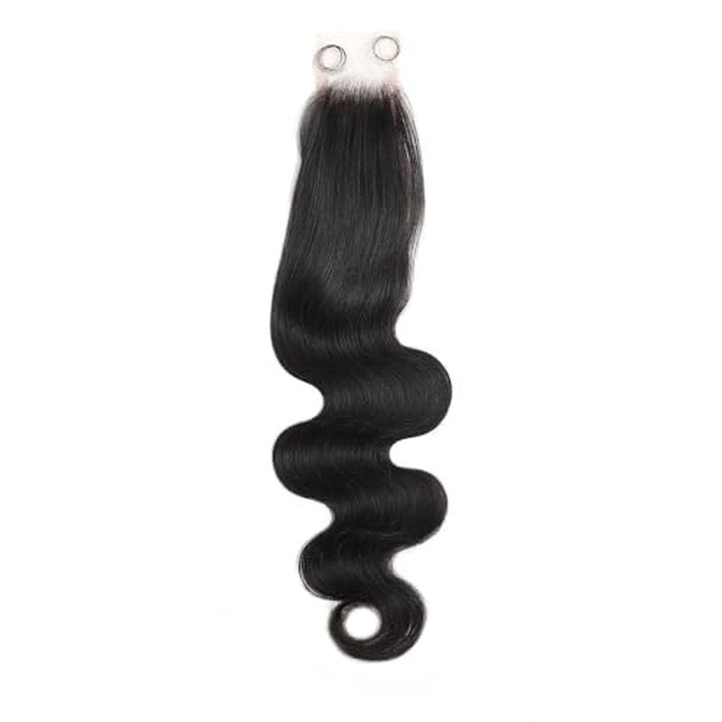 2x6 Skinlike HD Lace Closure Body Wave Closure 0.1mm Invisible Lace 100% Virgin Human Hair Lace Closure Pre Plucked Natural Hairline (20 Inch)