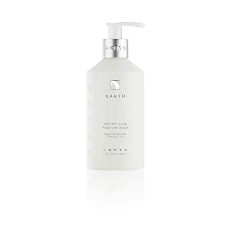 Zents Hand & Body Wash (Earth Fragrance) | Hydrating Anti-Aging Cleanser with Organic Shea Butter & Aloe for Dry Skin | Gentle & Nourishing | 10 fl oz