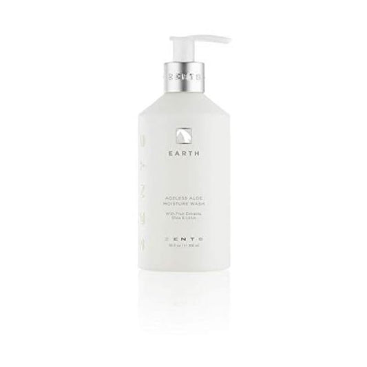 Zents Hand & Body Wash (Earth Fragrance) | Hydrating Anti-Aging Cleanser with Organic Shea Butter & Aloe for Dry Skin | Gentle & Nourishing | 10 fl oz