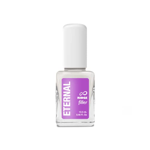 Eternal Ridge Filler Base Coat Nail Polish? 13.5 mL Clear Nail Primer Treatment - Ridge Filling Base Coat Strengthener for Nail Strength & Repair of Hard, Thin, Dry & Ridged Fingernails - 1 Unit