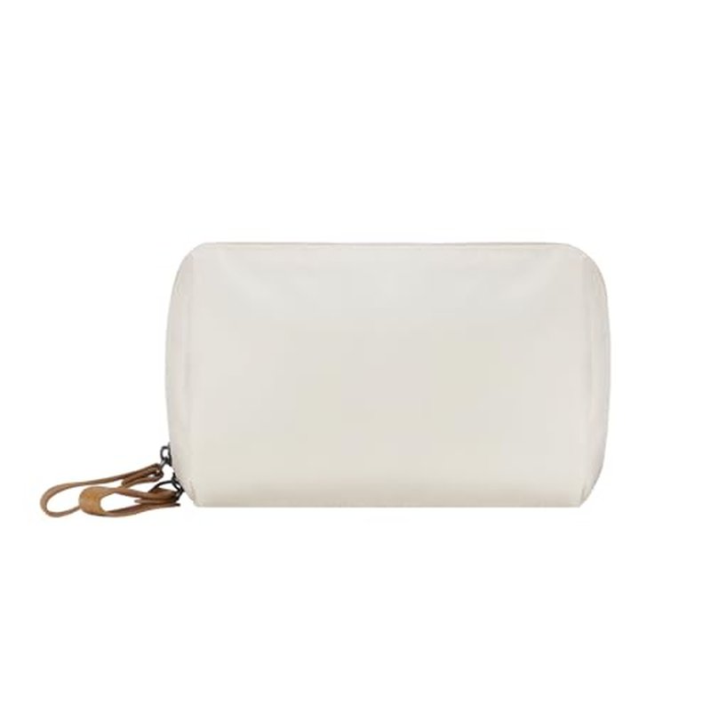Small Makeup Bag for Purse Portable Waterproof Cosmetic Bag Travel Makeup Pouch for Women (Beige)