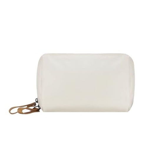 Small Makeup Bag for Purse Portable Waterproof Cosmetic Bag Travel Makeup Pouch for Women (Beige)