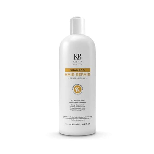 Kashia Beauty Keratin Hair Repair Shampoo 30.4 oz ? Deep Repair & Strengthening from Roots to Ends ? Restores Damaged, Chemically Treated Hair ? Sulfate-Free Formula for All Hair Types