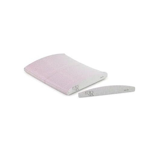 TONES (25 Pack) Double Sided Nail Files 150/150 - Double Sided Ergonomic Emery Boards for Natural Acrylic Gel Nails, Perfect for Nail Techs or DIY Nails at Home, Grit for Acrylic and Natural Nails
